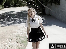 PURE TABOO Overly Religious Mischievous Teen Chloe Foster Offers Her Virgin Ass To Neighbor Stranger