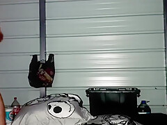 Passionate Couple Sex Outdoors In An Open Shed