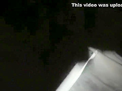 Peeping on her pissing from way above