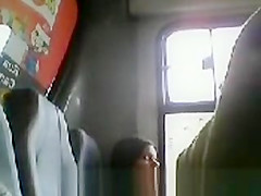 Perverted wanks in bus