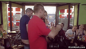 Petite Beauty Gangbang Fucked In Cafe With Fetish Liza