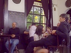 Petite Euro brunette teen 18+ fucked in public