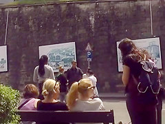 Petite Euro brunette teen 18+ fucked in public