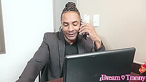 Petite Shemale Fany Menezes Rides His Big Black Bone