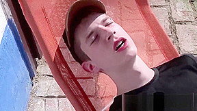 Philip Kraus rides Denis Raw's raw cock by an outdoor pool