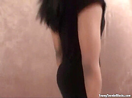 Pierced nippled ebony teen 18+ hottie