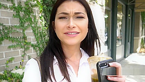 Pilates instructor fucks for cash outdoor