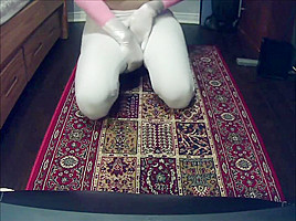 Pink Jane Pt5! Jane Getting Horny In Her Female Mask And Starts Rubbing Her Pussy!