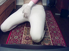 Pink Jane Pt5! Jane Getting Horny In Her Female Mask And Starts Rubbing Her Pussy!