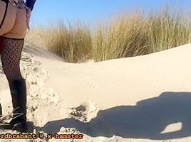 Playing in the Dutch Dunes on Easter Sunday