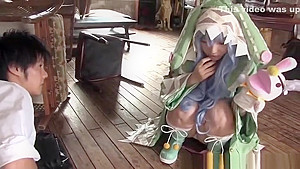 Pleasing asian female brings man to ejaculation