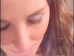 Pretty girlfriend pleasing her man