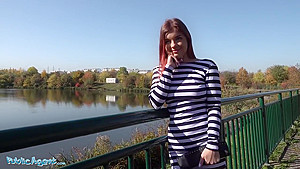Public Agent Hot Russian Renata Fox rides a big cock