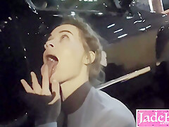 Public Blow Job And Facial For Submissive Slut