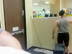 Public Gym With Cumshot