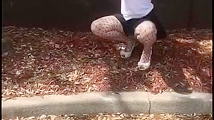 Public Nipple Clamp and Booty Flashes