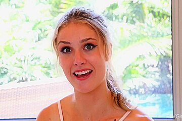 Public Toying And Dildo Masturbation Of Blonde
