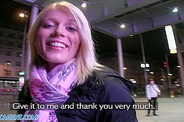 PublicAgent: Cute Blonde wins More than she Wanted