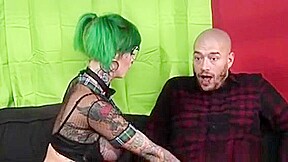 Punk Girl With Glasses Sydnee Rides Hard Prick Like A Pro