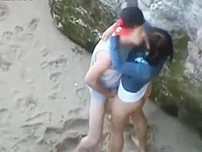 Quick and Hard fuck on the Beach