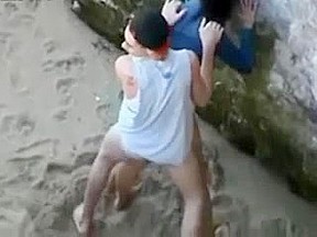 Quick and Hard fuck on the Beach
