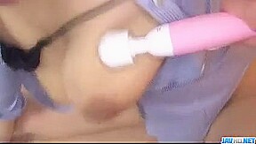 Ravishing fuck in threesome for big tits Airi Ai