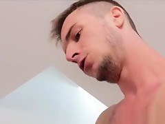 Raw dawged twink cums and gets spermed