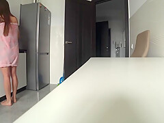 Real Cheating Wife And Husbands Friend Fuck In The Kitchen Home Alone 11 Min