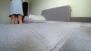 Real Treason  Wife Fucks On A Home Couch With An Unfamiliar Man  Husband At Work