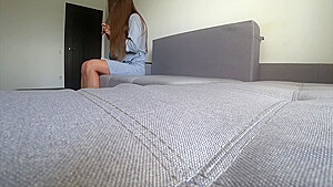 Real Treason  Wife Fucks On A Home Couch With An Unfamiliar Man  Husband At Work