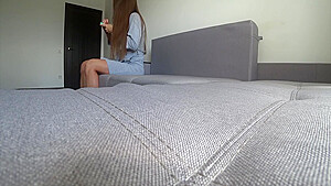 Real Treason  Wife Fucks On A Home Couch With An Unfamiliar Man  Husband At Work