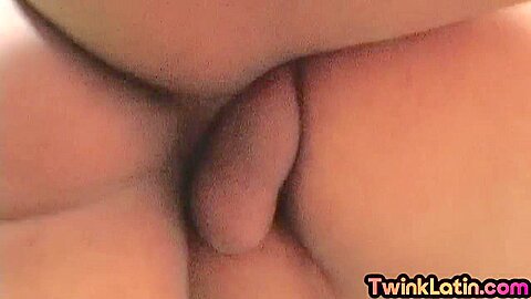Real amateur Latin twink barebacked in asshole by BFs cock