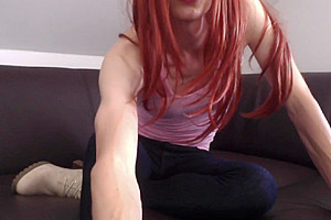 Redhead Masturbation lady-man German Bayern