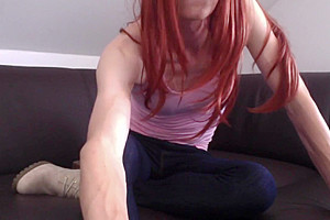 Redhead Masturbation lady-man German Bayern