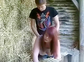 Redneck Farmer teen 18+ Fucks In The Hay