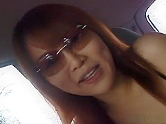 Rei Himekawa sucks three cocks and enjoys cum
