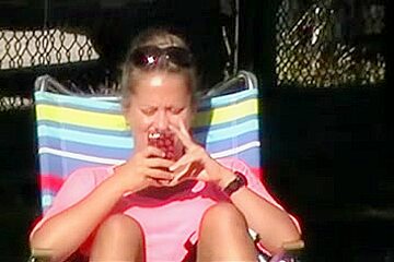 Relaxing in the park (Crotch Shots)