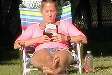 Relaxing in the park (Crotch Shots)