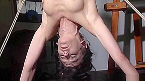 Restrained bondage babe Elise Graves lesbian damsel in and japan