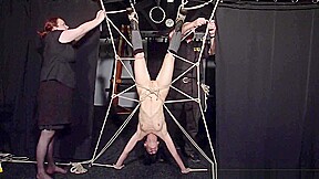 Restrained bondage babe Elise Graves lesbian damsel in and japan