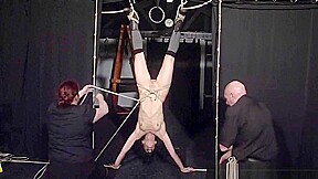 Restrained bondage babe Elise Graves lesbian damsel in and japan