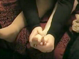 Riley - Thick paraplegic putting on nylons and transfering