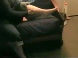 Riley - Thick paraplegic putting on nylons and transfering