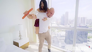 Rina Ellis In First Time Trying Big Dick
