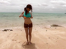 Rio Hamazaki in Huge Breasts Outdoor Exposure 1 1