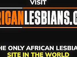 Romantic african couple lesbian shower makeout