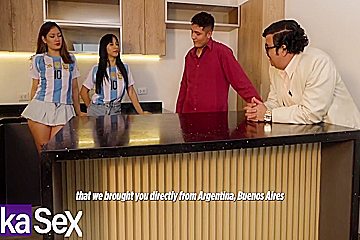 Rose X, Christian Inka And Pablo Escobar Inka - Se Folla A Dos Argentinas Y Les Destroza El Culo 11 Min