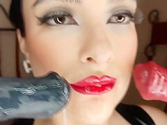 Rubber Slut Love Fucking All Holes Facial And Double Penetration By Exotic Dildos