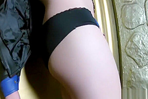 Russian Trans Beauty Strokes Her Cock