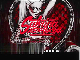Sabrina Sabrok squeezing huge boobs